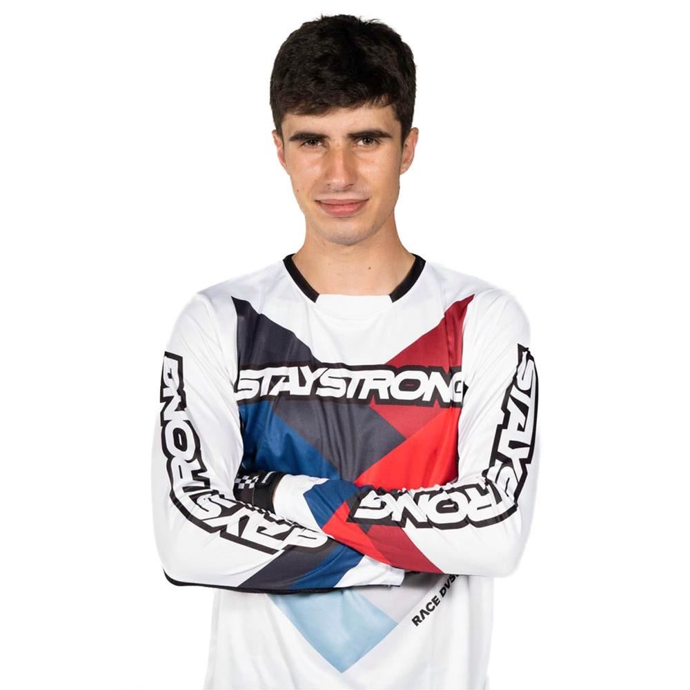 Stay Strong Chevron Race Jersey - White available at 5150bmx.com