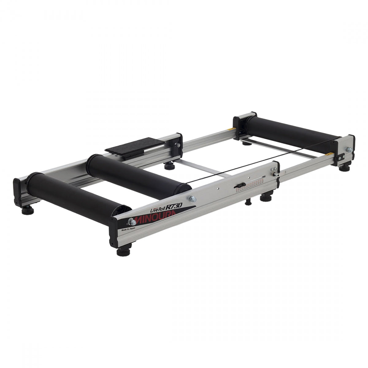 MINOURA TRAINER MIN ROLLERS LIVE ROLL RESISTANCE R730R w/STEP SL/BK - MINOURA