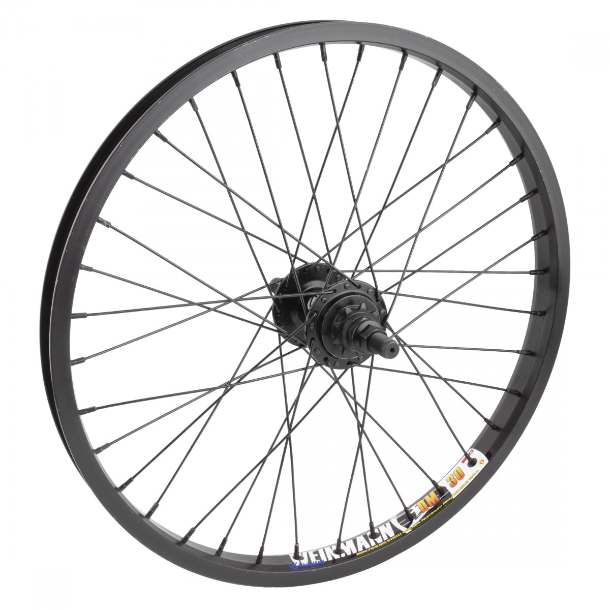 WHEEL MASTER WHL Rear 20x1.75 406x24 WEI DM30 BK 36 BK-OPS 9t DRIVER 14mm SLOTTED 3/8 BK 110mm 14gBK - WHEEL MASTER