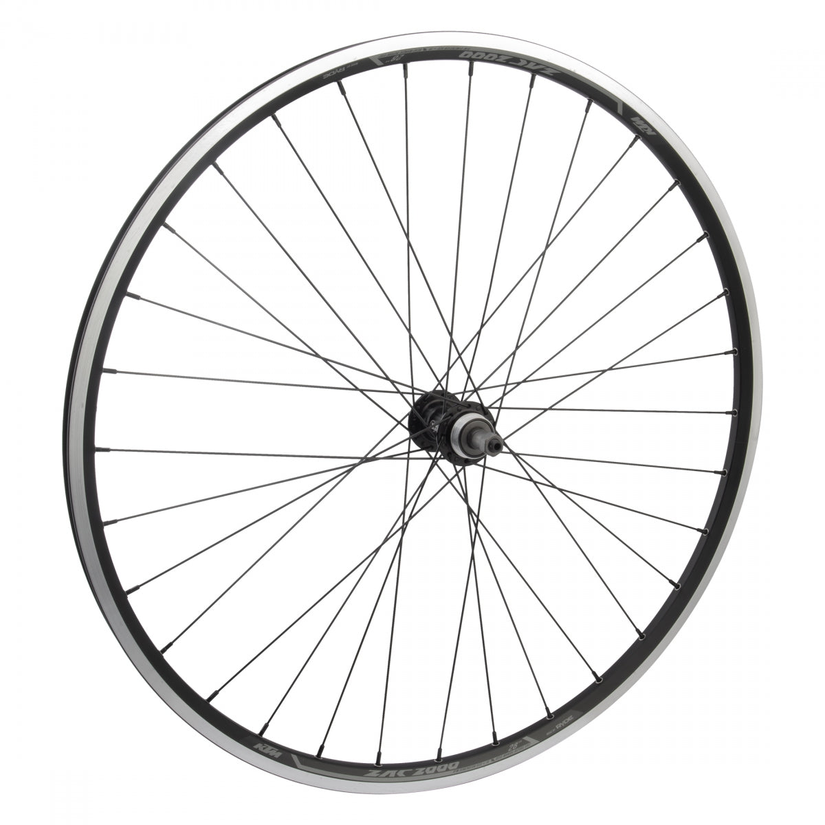 WHEEL MASTER WHL Rear 700 622x19 RYDE ZAC2000 BK MSW 32 WM MT5000 FW 5/6/7sp QR BK 135mm 14gBK - WHEEL MASTER