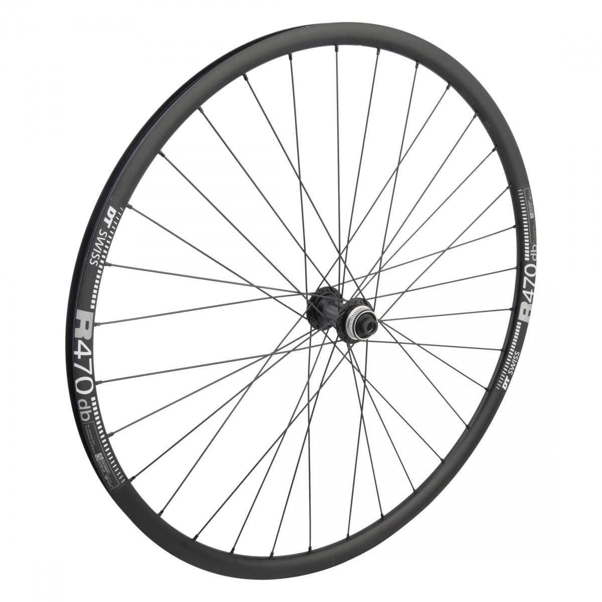 WHEEL MASTER WHL Front 700 622x20 DT R470 BK DISC 32 SHI RS470 CL 12mm SEAL BK 100mm SAPIM LEADER 2.0 BK - WHEEL MASTER