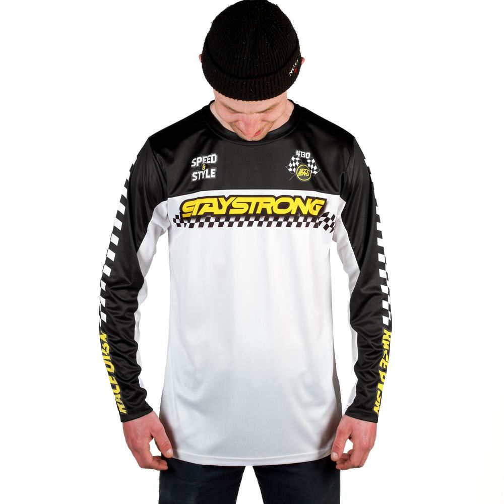 Stay Strong Speed & Style Jersey - Black available at 5150bmx.com