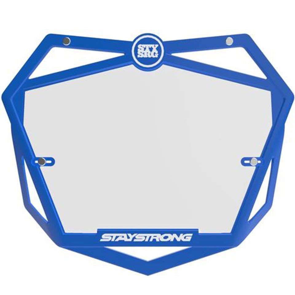 Stay Strong Primo 3D Pro Race Number Plate available at 5150bmx.com