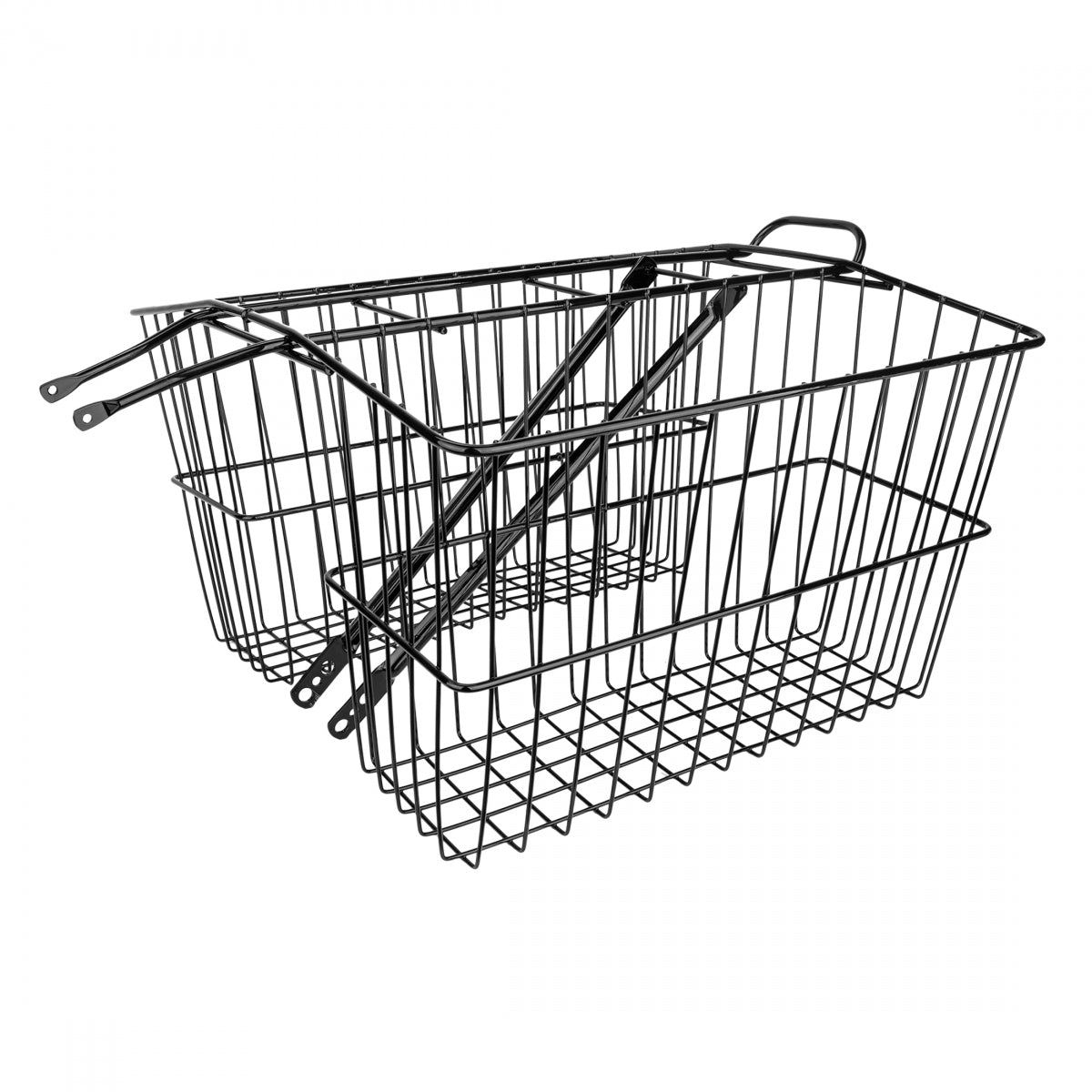 WALD PRODUCTS BASKET WALD 535GB TWIN Rear LG 18x7x12 BK - WALD PRODUCTS