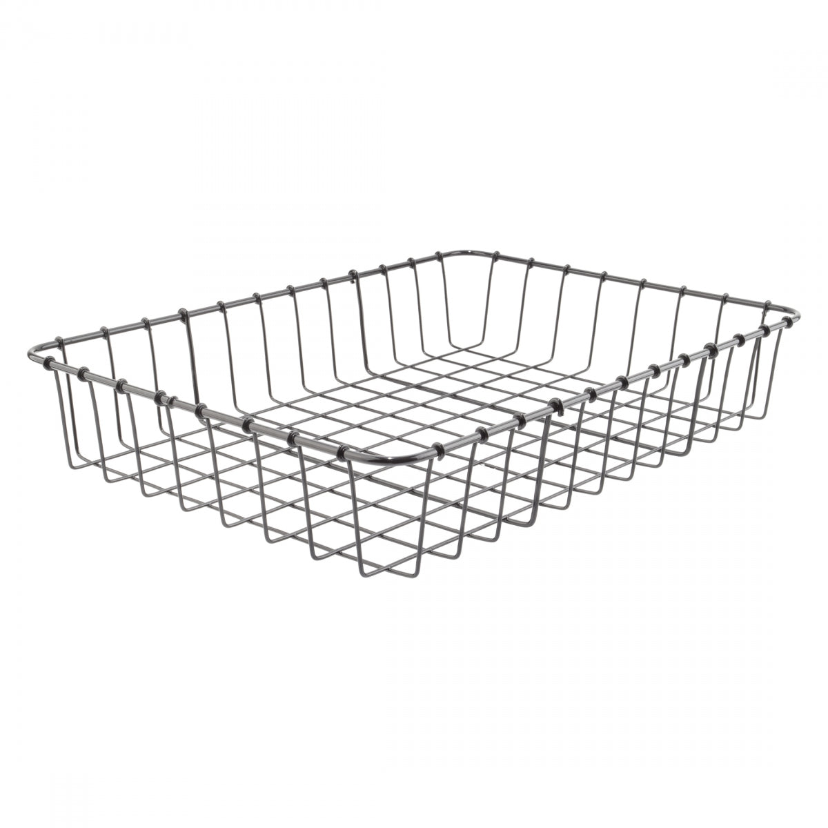 WALD PRODUCTS BASKET WALD #42 CURLED HALF-HEIGHT 17x12x3 NO/HDWR BK - WALD PRODUCTS
