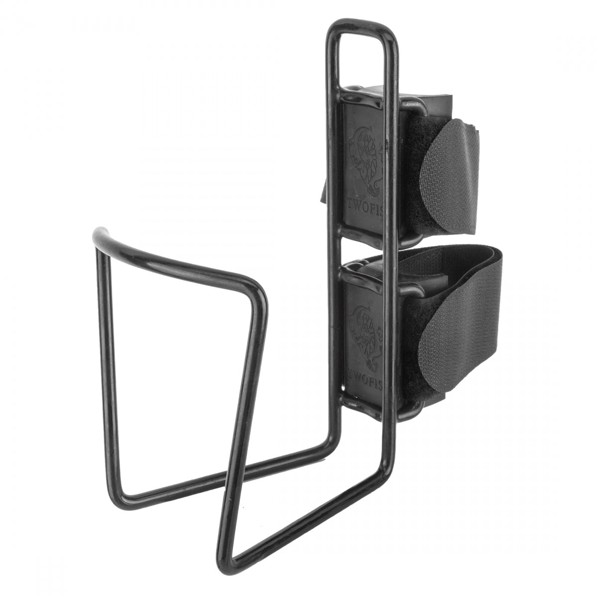 TWO FISH BOTTLE CAGE TWO FISH QR f/40oz 3.5inDIA VINYL BK - TWO FISH