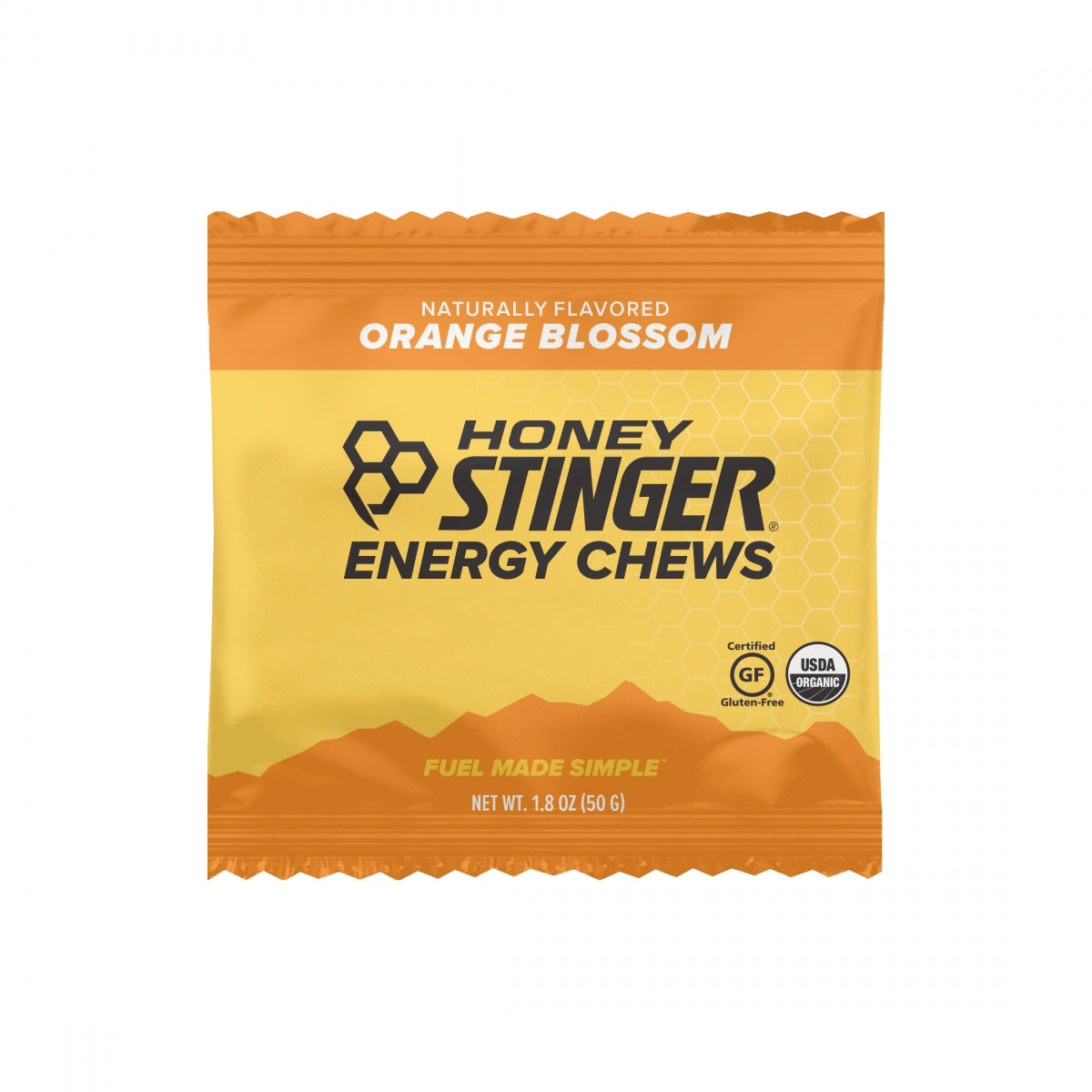 HONEY STINGER FOOD HS CHEW ORGANIC ORANGE BXof12 - HONEY STINGER