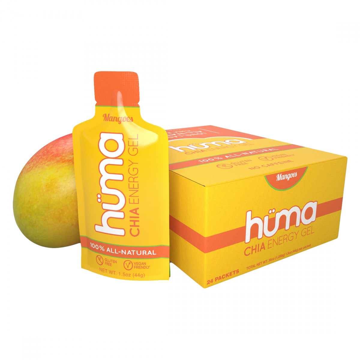 HUMA FOOD HUMA CHIA ENERGY GEL MANGO BXof24 - HUMA
