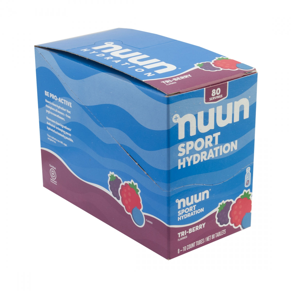 NUUN FOOD NUUN ELECTROLYTE ACTIVE TRI-BERearY BXof8 - NUUN