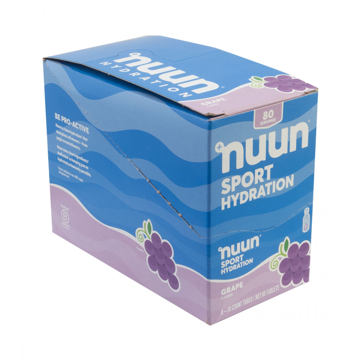 NUUN FOOD NUUN ELECTROLYTE ACTIVE GRAPE BXof8 - NUUN
