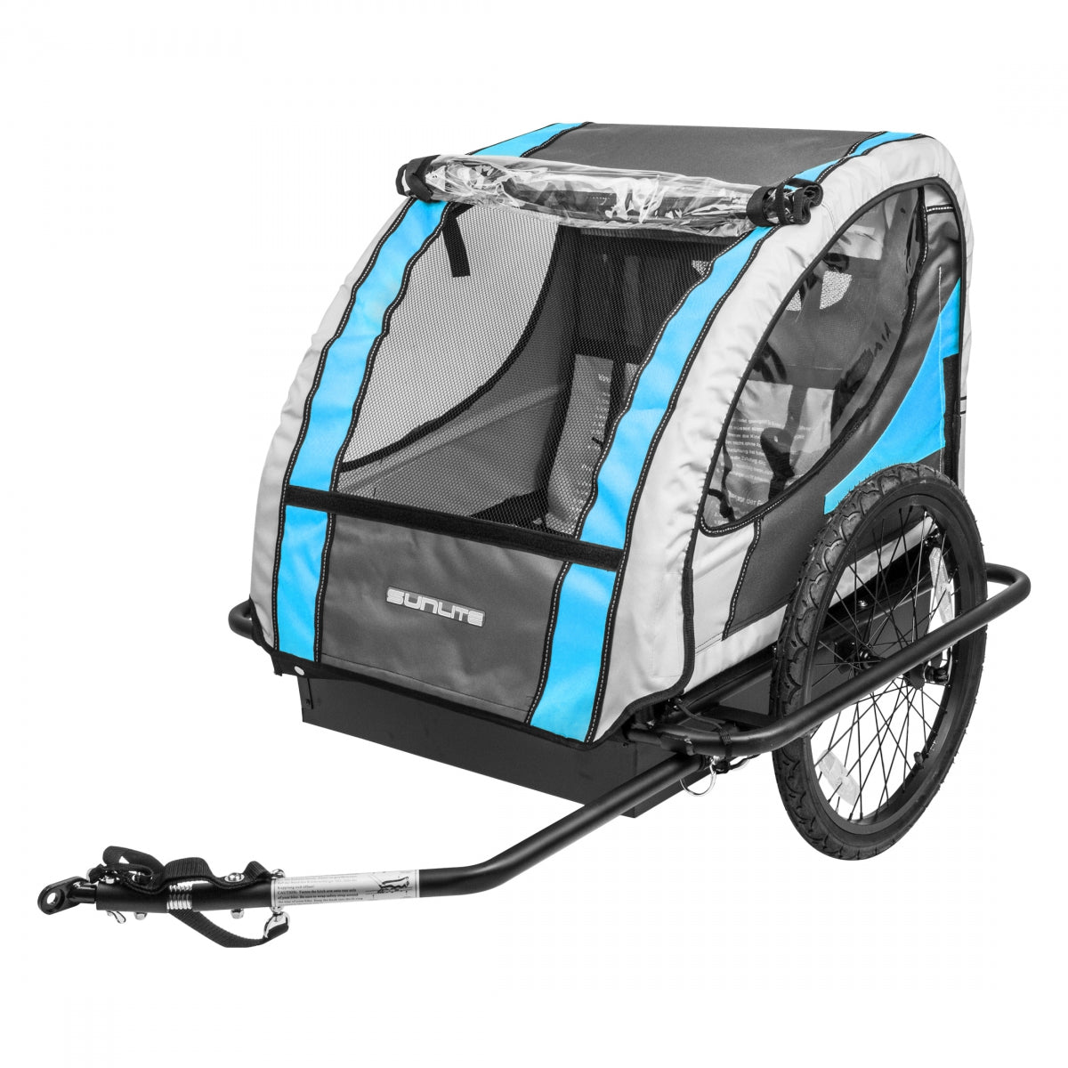 SUNLITE TRAILER SUNLT STL 20in DLX w/STL FLOOR BK-FRAME&ALY-WHLS BU/GY - SUNLITE
