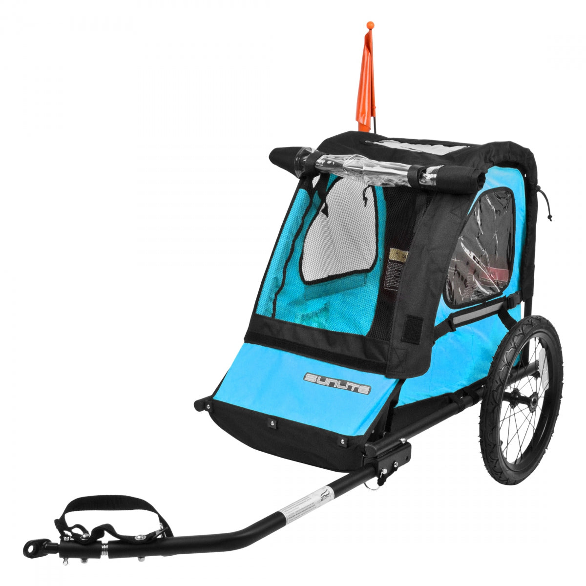 SUNLITE TRAILER SUNLT STL 16in BK-FRAME&STL-WHLS SINGLE CHILD BU/GY - SUNLITE