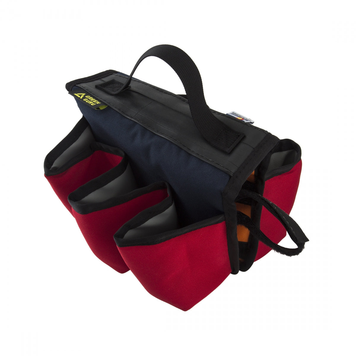 GREEN GURU BAG GREENGURU TOP TUBE SIXER INSULATED 6-PACK HOLDER MULTI - GREEN GURU