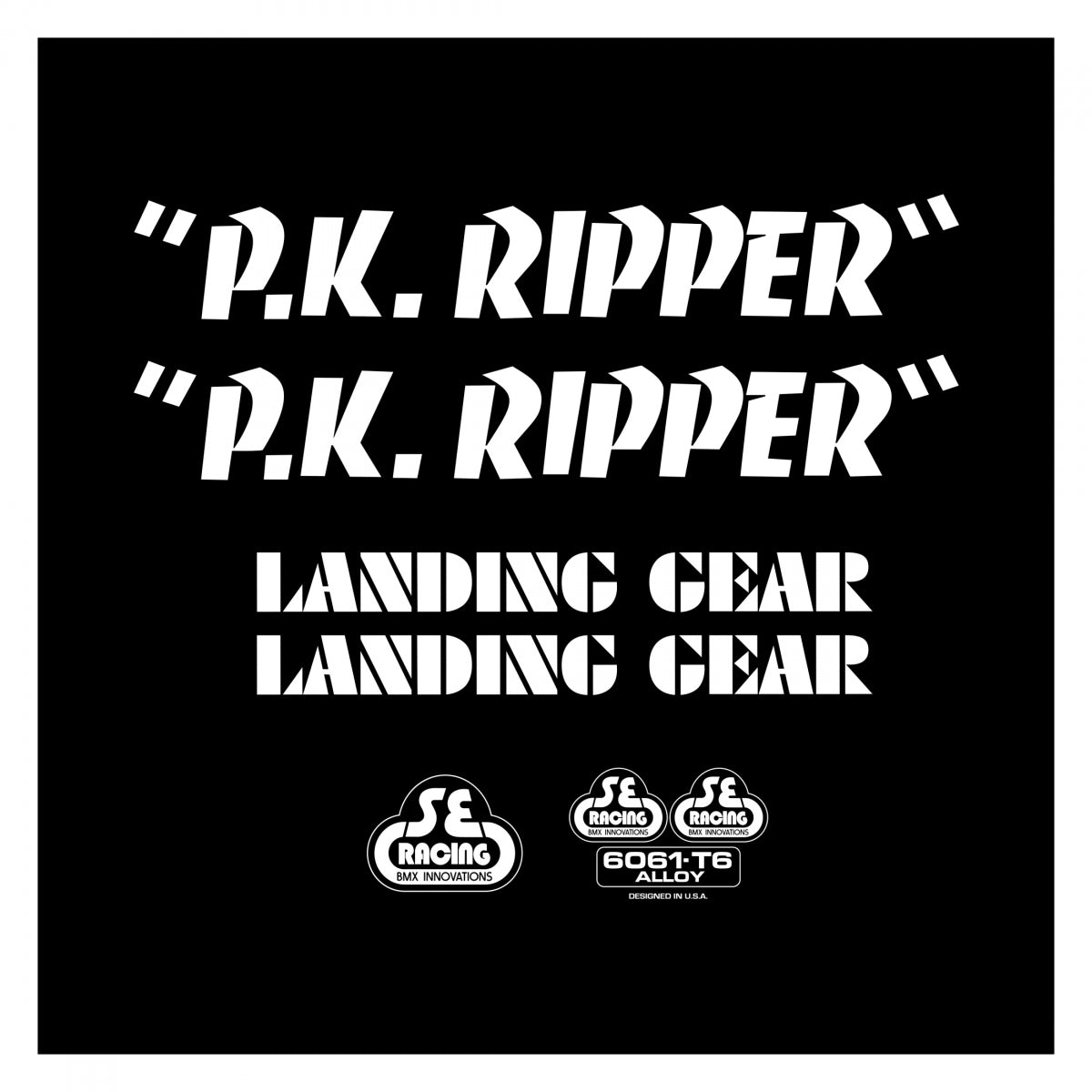 SE BIKES DECAL SE BIKES SET PK RIPPER WH - SE BIKES