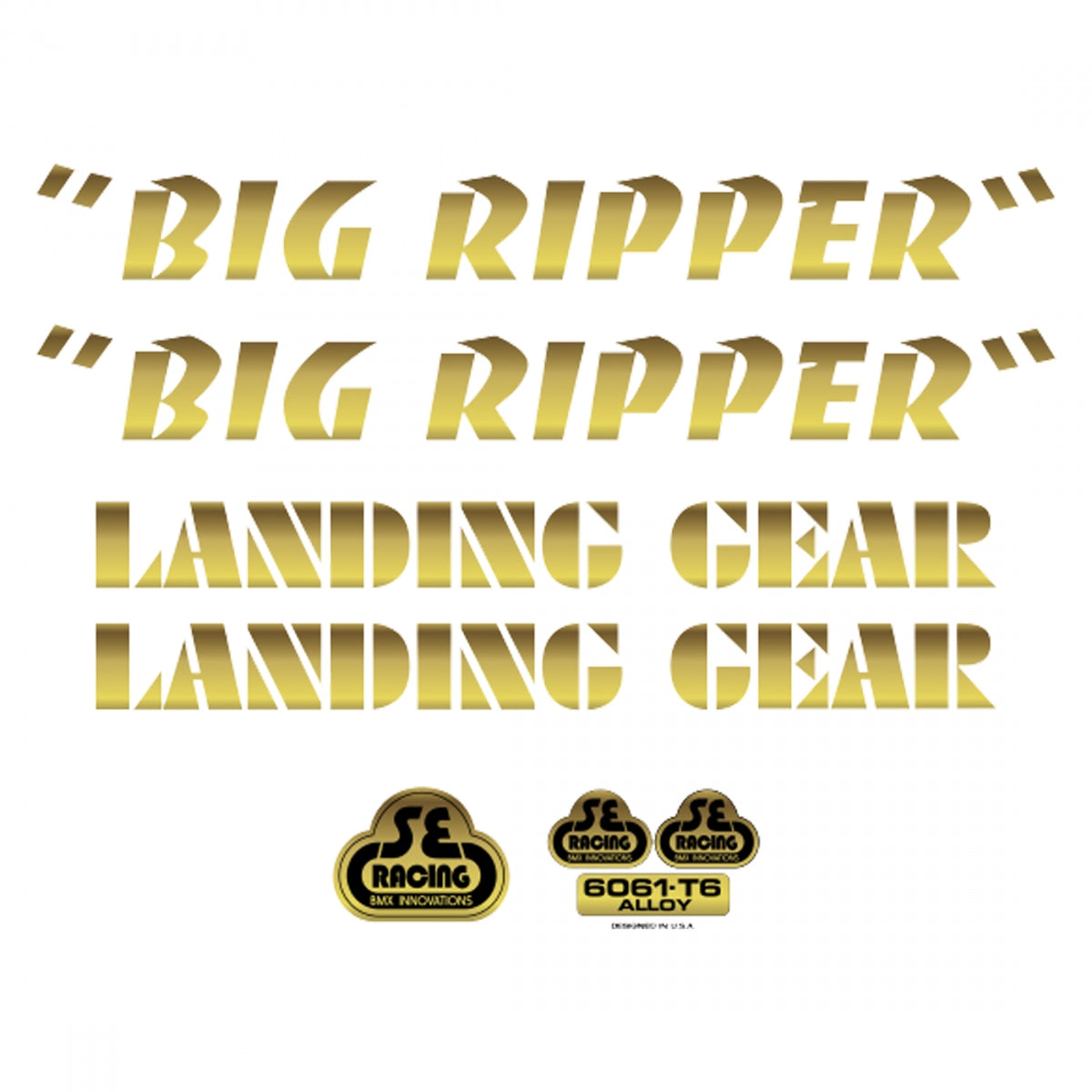 SE BIKES DECAL SE BIKES SET BIG RIPPER GD - SE BIKES