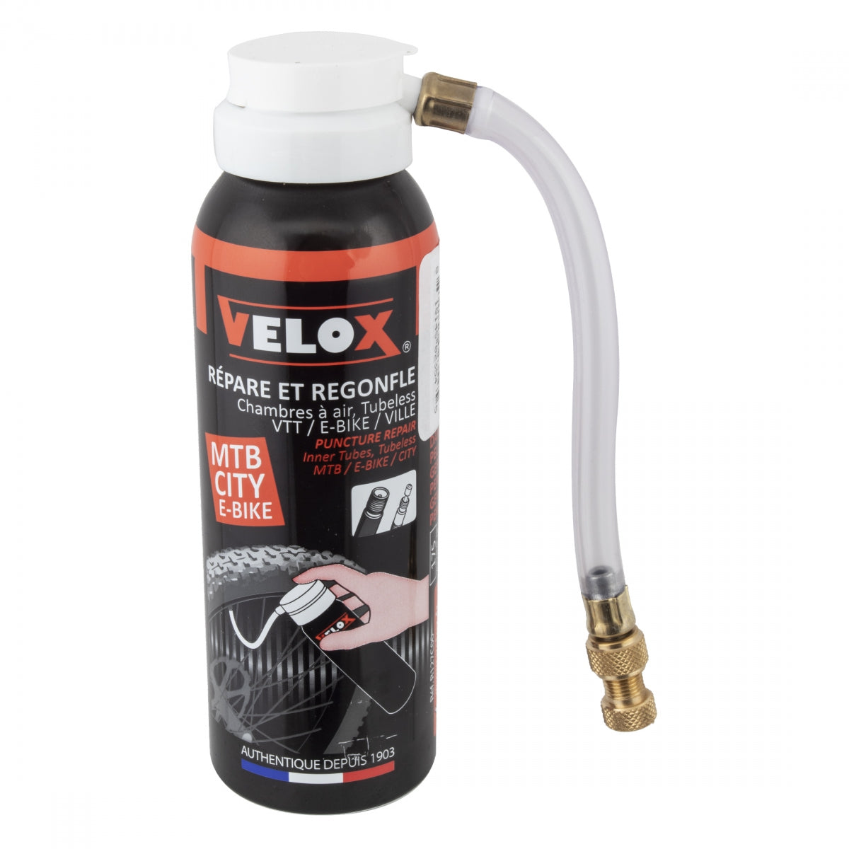 VELOX SEALANT TUBE VELOX MTB 125ml PV/SCHRADER AEROSOL - VELOX