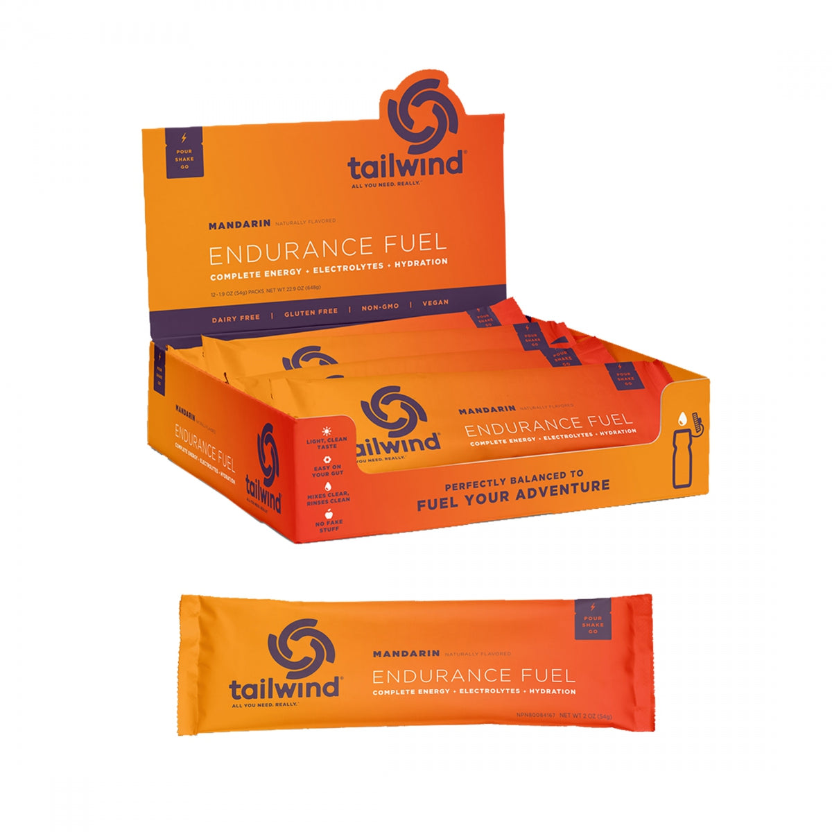 TAILWIND NUTRITION FOOD TAILWIND ENDURANCE FUEL MANDARIN ORANGE BXof12 SS - TAILWIND NUTRITION