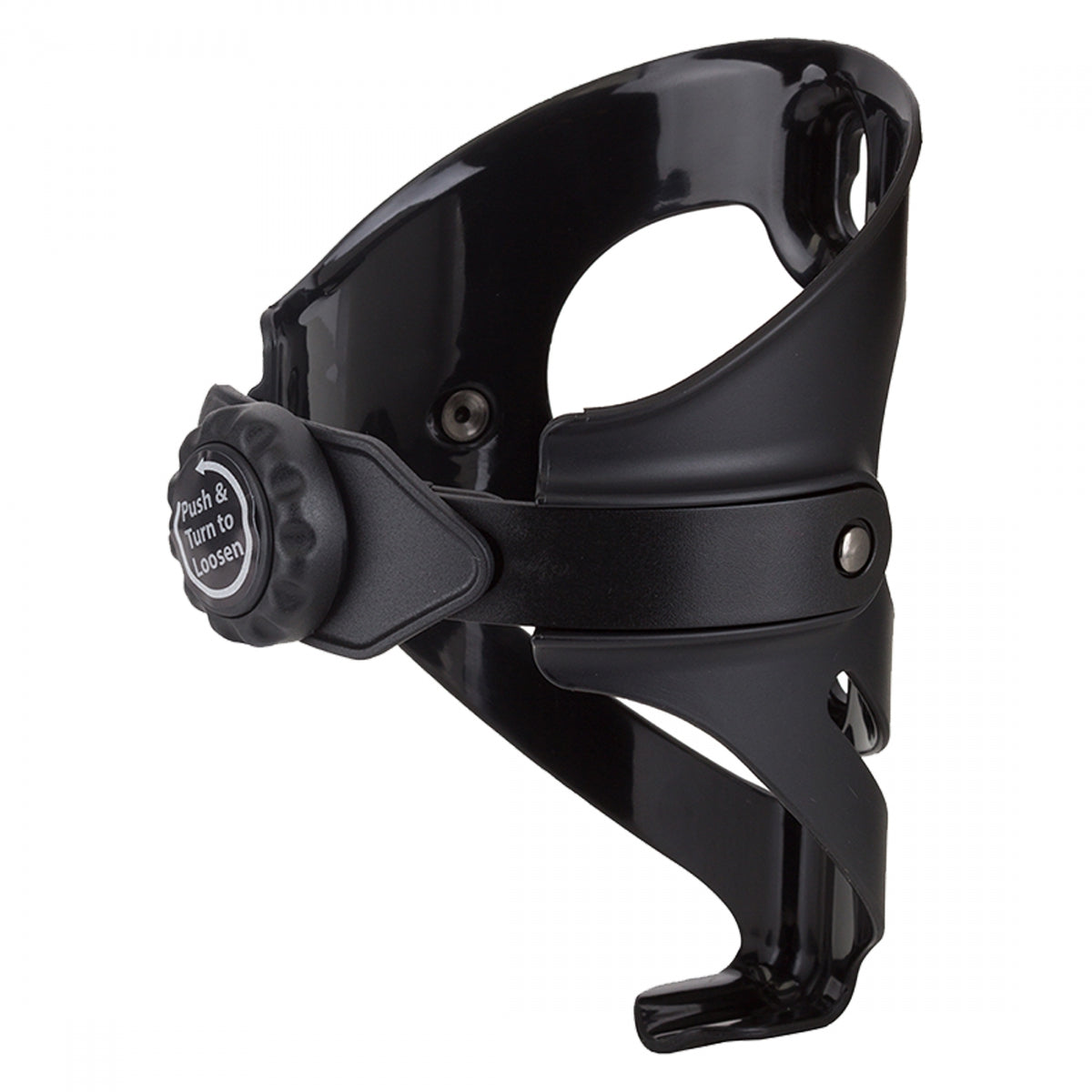 BIKASE BOTTLE CAGE BIKASE ABC ADJUSTABLE DRINK HOLDER BK - BIKASE