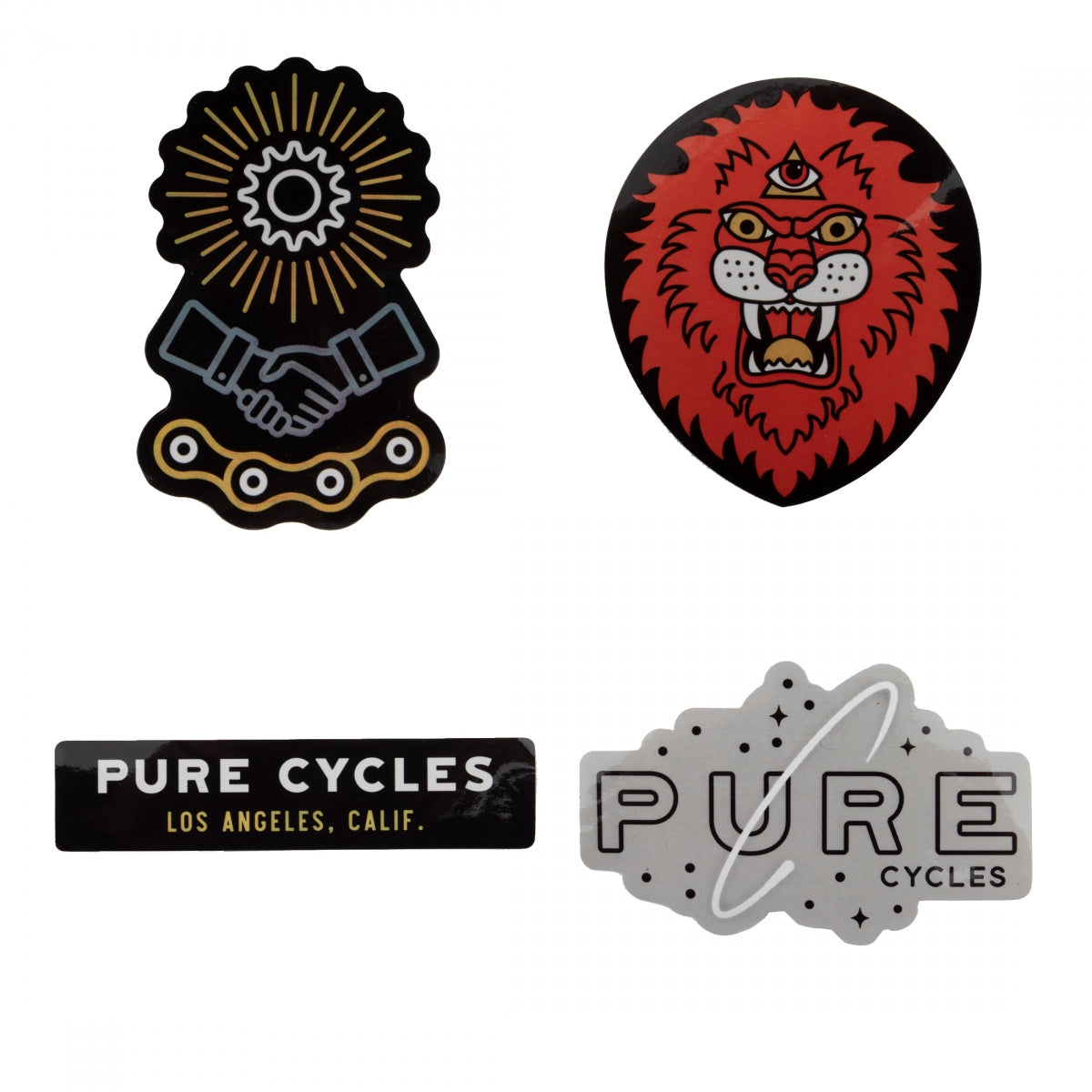 PURE CYCLES DECAL PURE ASSORTMENT #1 PACKof4 - PURE CYCLES