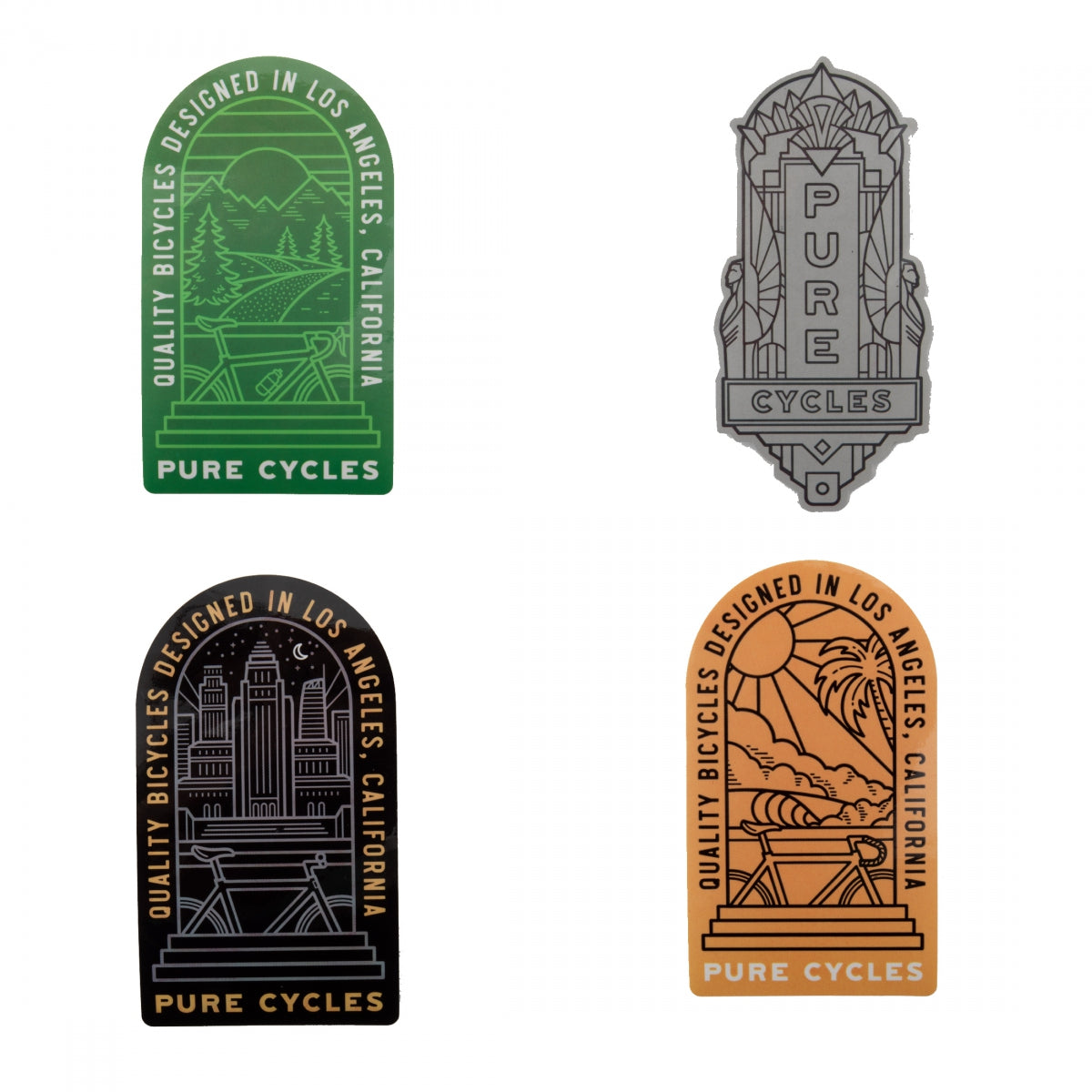 PURE CYCLES DECAL PURE ASSORTMENT #2 PACKof4 - PURE CYCLES
