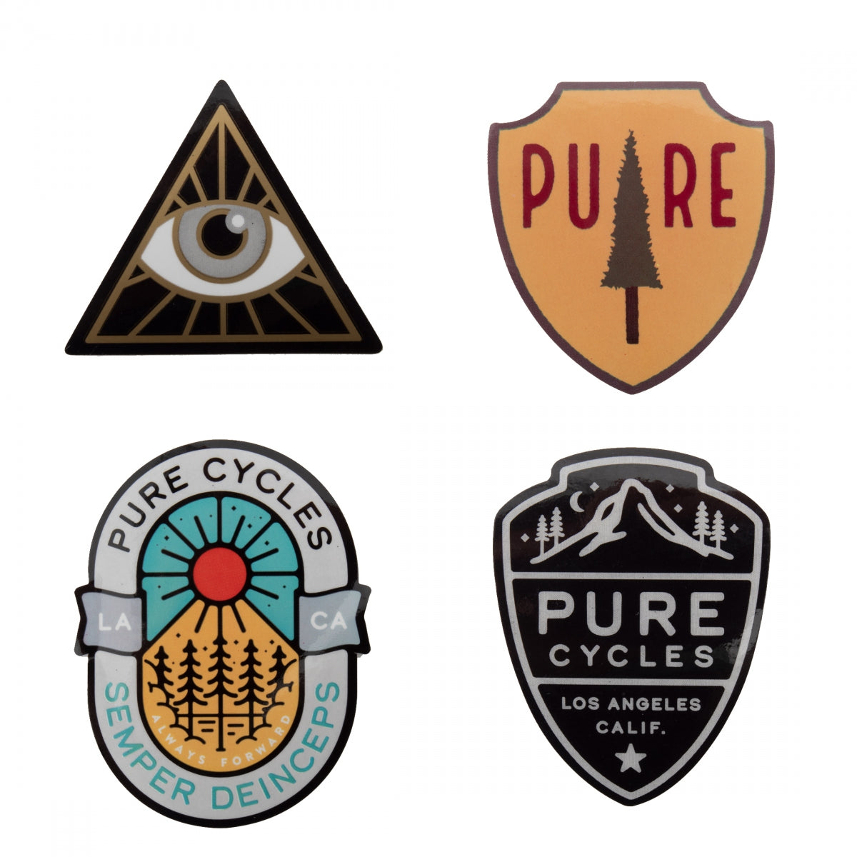 PURE CYCLES DECAL PURE ASSORTMENT #3 PACKof4 - PURE CYCLES