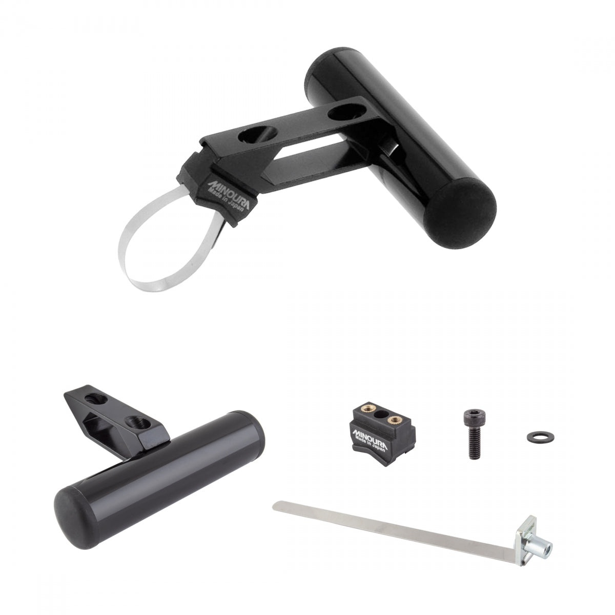 MINOURA HBAR MOUNT MIN SPACE GRIP SGS-500EB 22-34mm BK - MINOURA