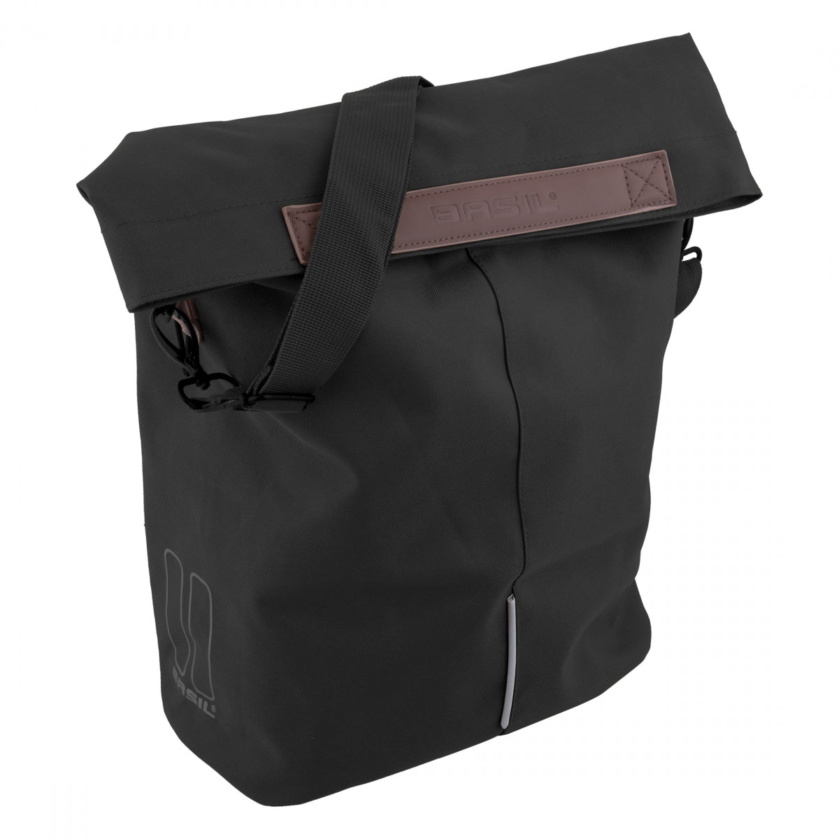 BASIL BAG BASIL PANNIER CITY SHOPPER SINGLE HOOK-ON BK - BASIL