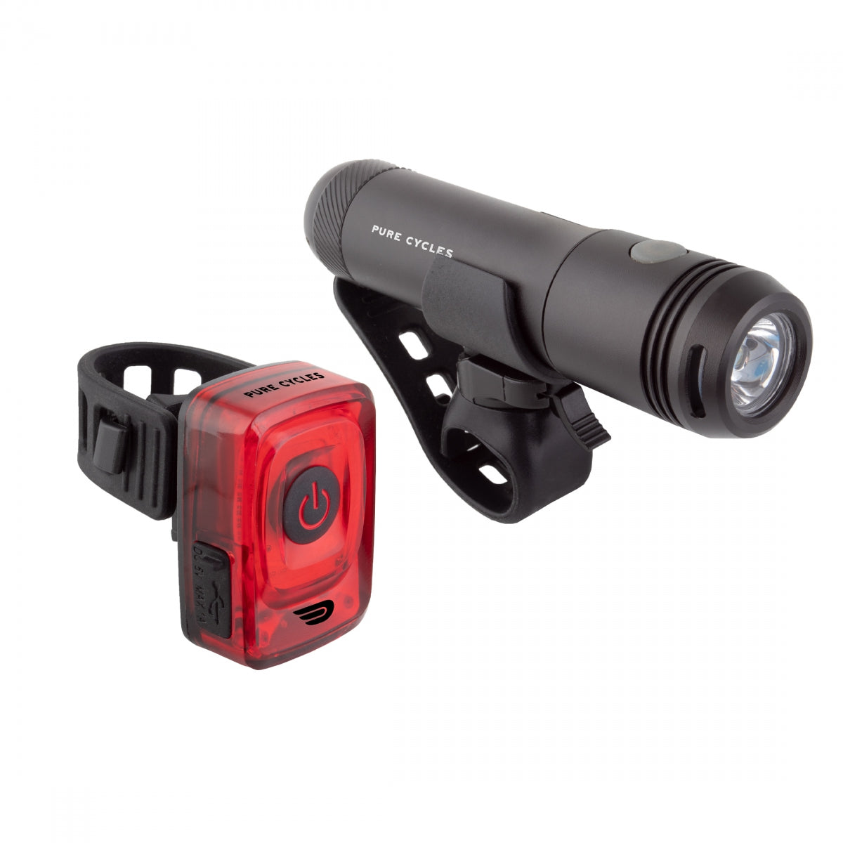 PURE CYCLES LIGHT PURE COMBO CITY TORCH/CUBE USB LED BK - PURE CYCLES