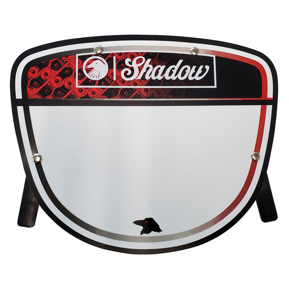 THE SHADOW CONSPIRACY NUMBER PLATE TSC INTERLOCK WH/BK/RD - THE SHADOW CONSPIRACY