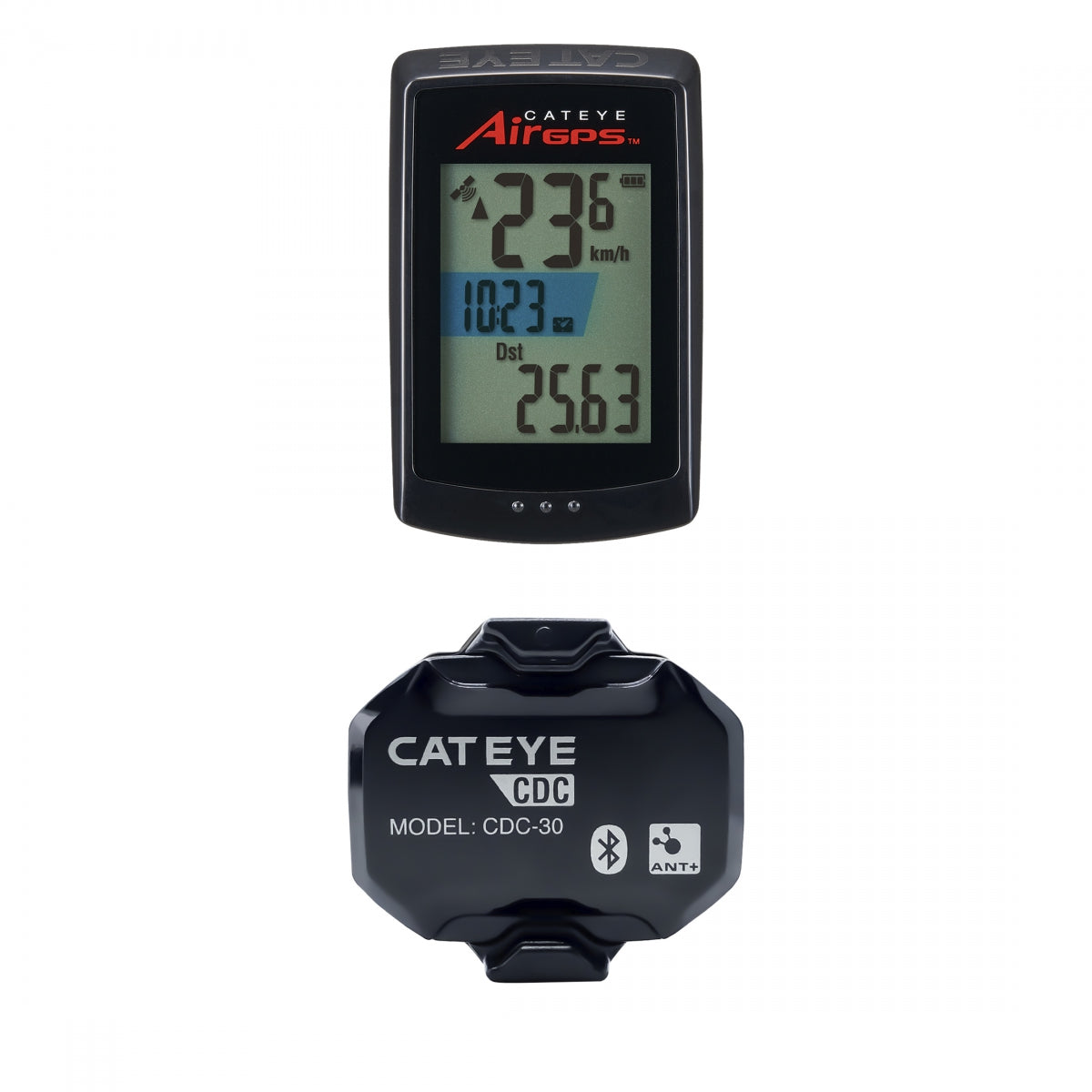 CATEYE COMPUTER CATEYE CC-GPS100 AIR GPS WIRELESS  w/CADENCE SENSOR BK - CATEYE