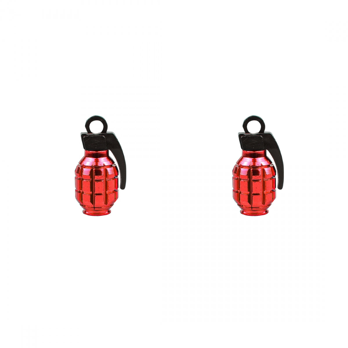 TRIK TOPZ VALVE CAPS TRIKTOPZ GRENADE RD 1pr/PK - TRIK TOPZ