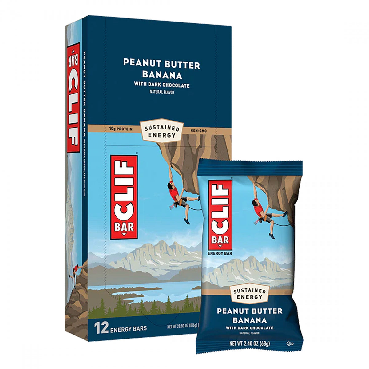 CLIFBAR FOOD CLF BAR P-BUTR BANANA DK CHOC BXof12 - CLIFBAR