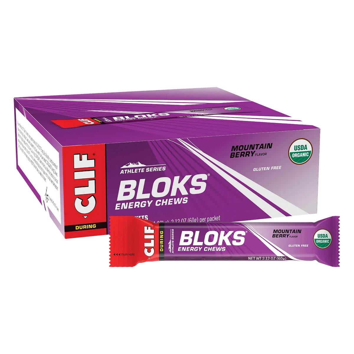 CLIFBAR FOOD CLF BLOK MOUNTAIN BERearY BXof18 - CLIFBAR