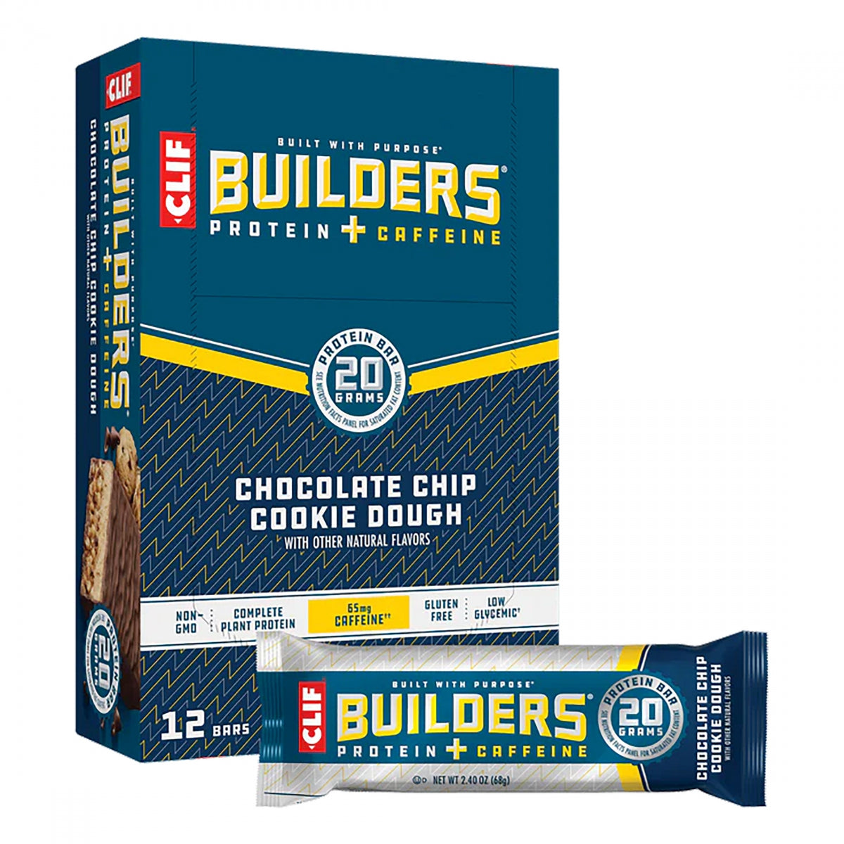 CLIFBAR FOOD CLF BUILDERS BAR CHOC CHIP COOKIE DOUGH BXof12 - CLIFBAR