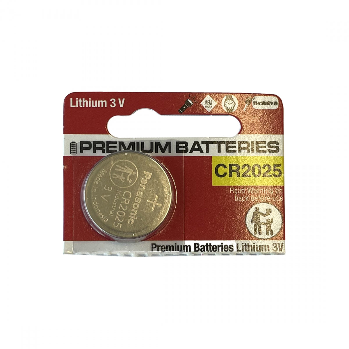 BATTERIES BATTERY PANASONIC LITHIUM CR2025 - BATTERIES