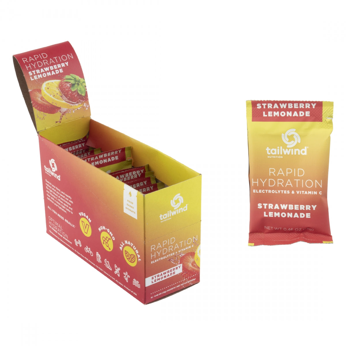 TAILWIND NUTRITION FOOD TAILWIND RAPID HYDRATION STRAWBERearY_LEMONADE BXof12 SB - TAILWIND NUTRITION