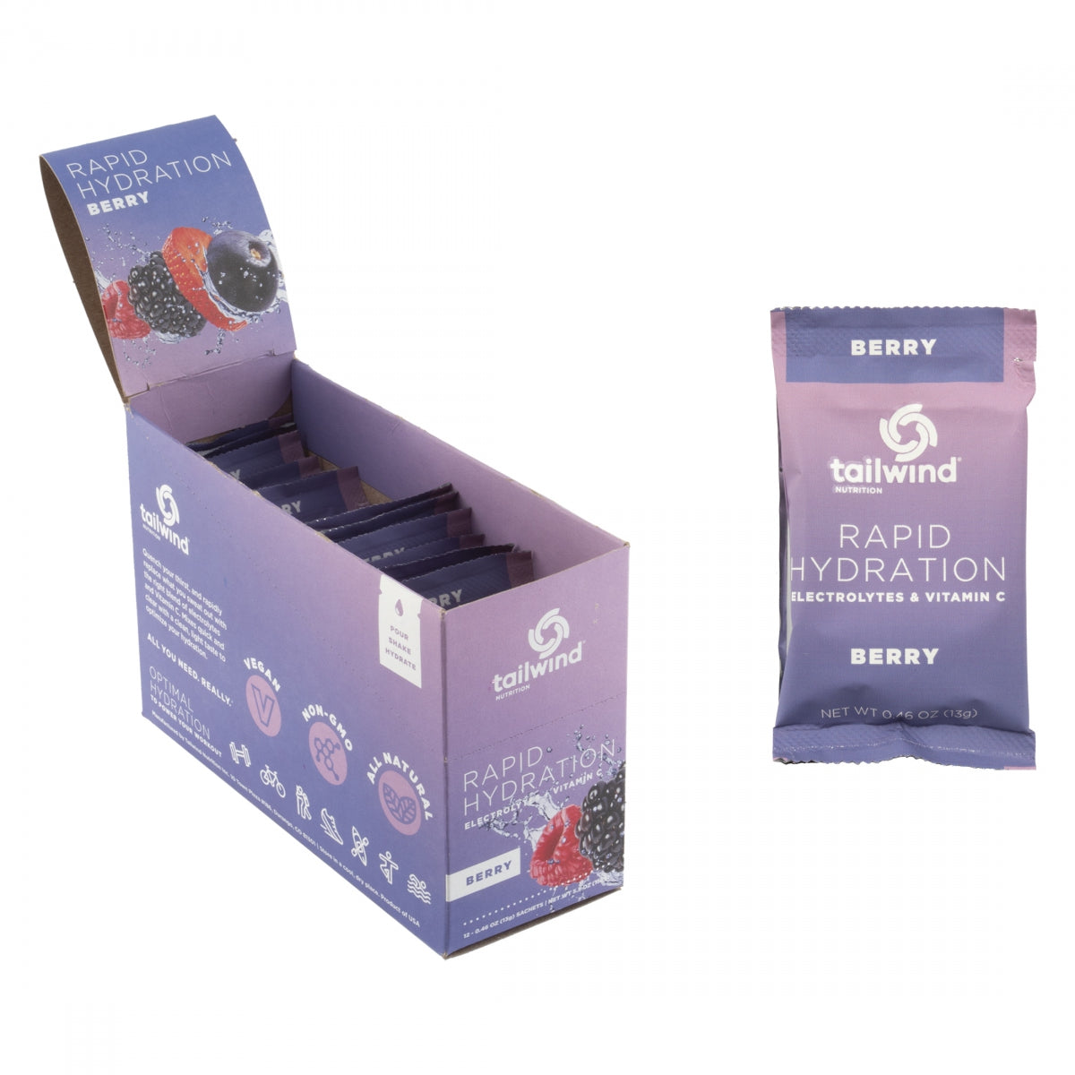 TAILWIND NUTRITION FOOD TAILWIND RAPID HYDRATION BERearY Bxof12 SB - TAILWIND NUTRITION