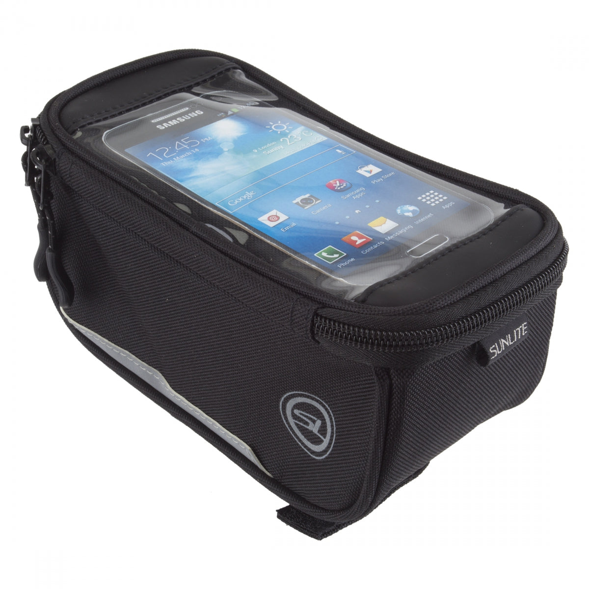 SUNLITE BAG SUNLT TOP TUBE BENTO BOX LG w/PHONE WINDOW BK (P) - SUNLITE
