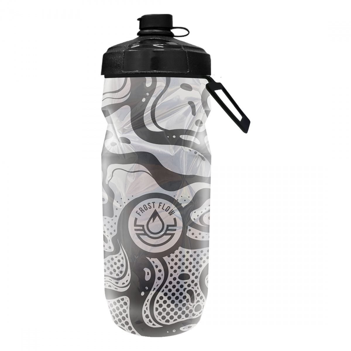 FROSTFLOW BOTTLE FROSTFLOW INSULATED 20oz ABSTRACT-WAVE WH - FROSTFLOW