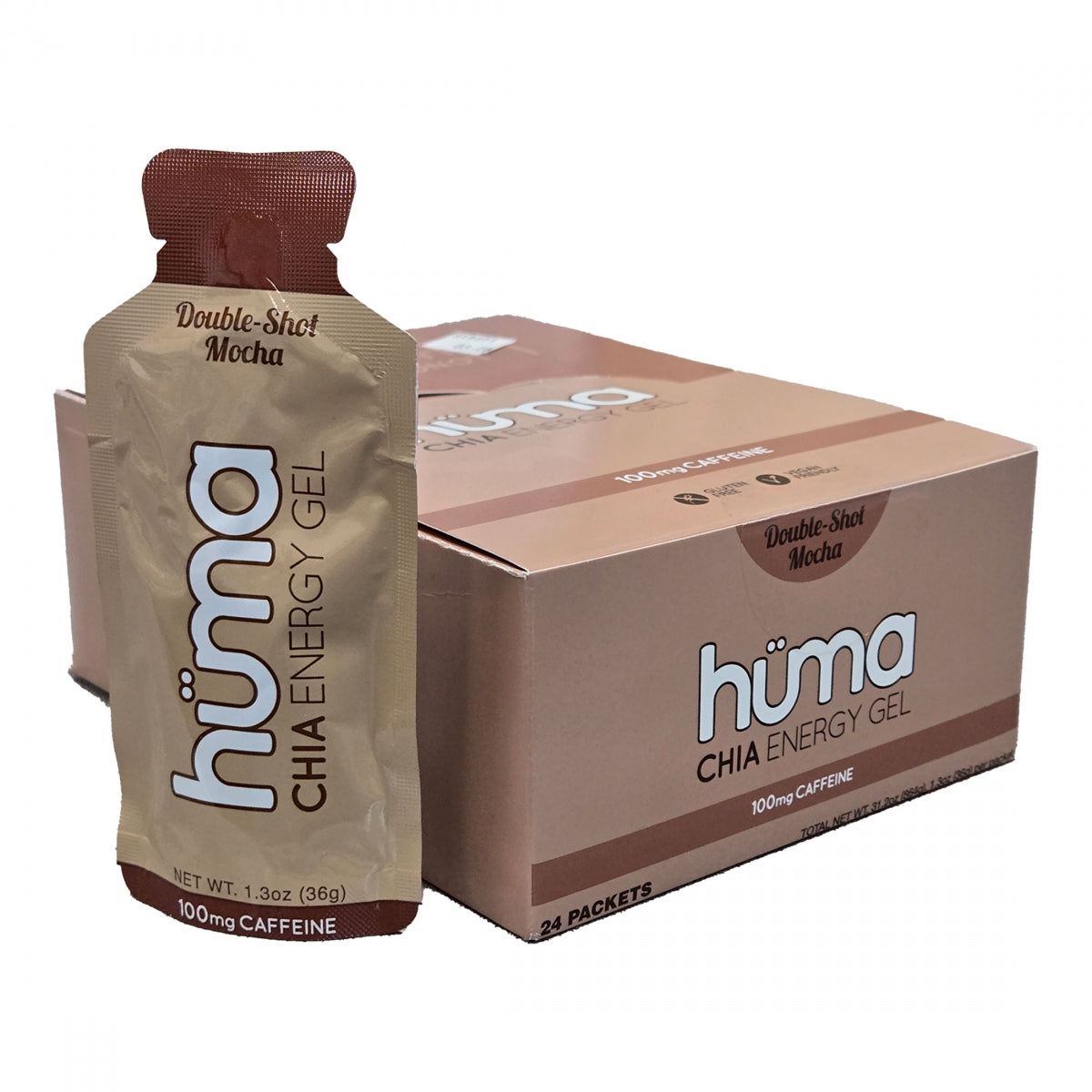 HUMA FOOD HUMA CHIA ENERGY GEL CAFE MOCHA BXof24 (P) - HUMA