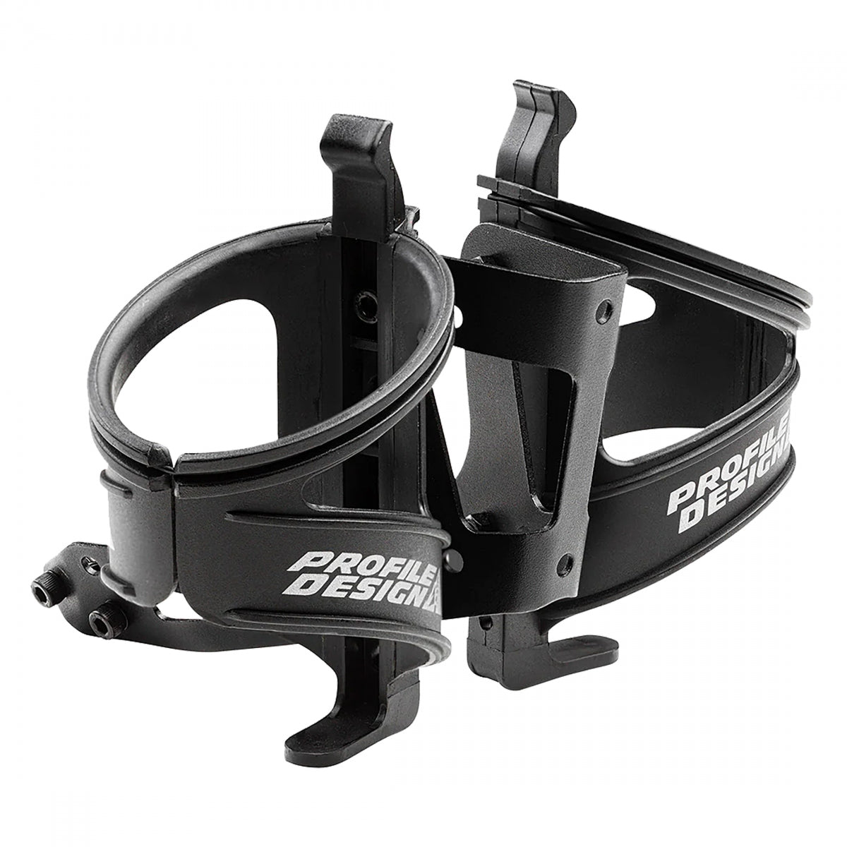 PROFILE DESIGN BOTTLE CAGE PROFILE Rear MOUNT RM-L w/DUAL CAGES BK - PROFILE DESIGN