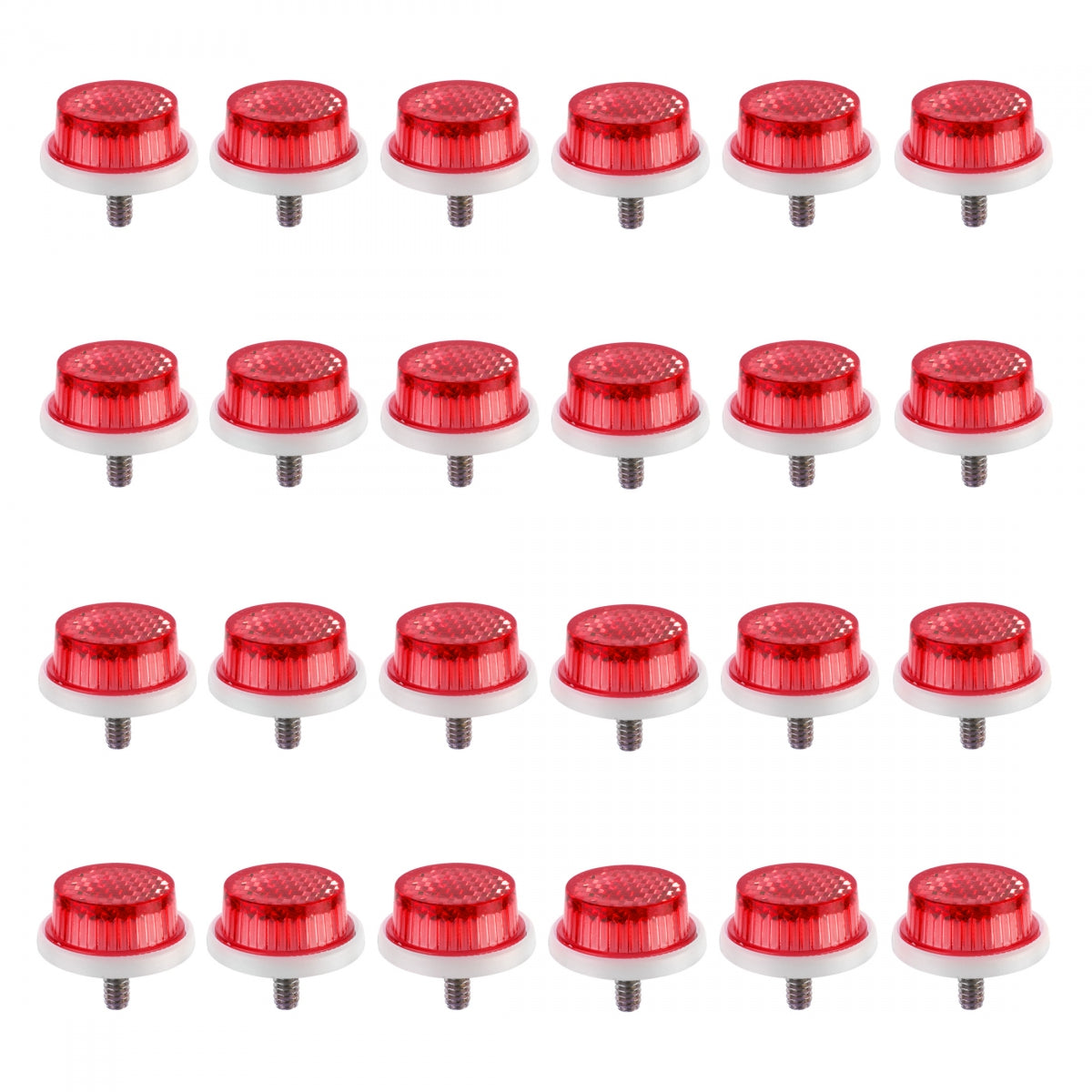 SUNLITE REFLECTOR SUNLT 1in w/BOLT ALL RED CDof24 - SUNLITE