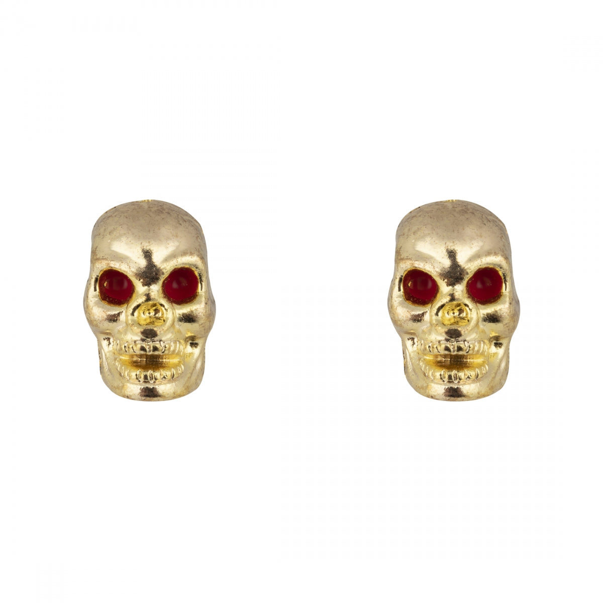 TRIK TOPZ VALVE CAPS TRIKTOPZ SKULL ONLY GLD 1pr/PK - TRIK TOPZ