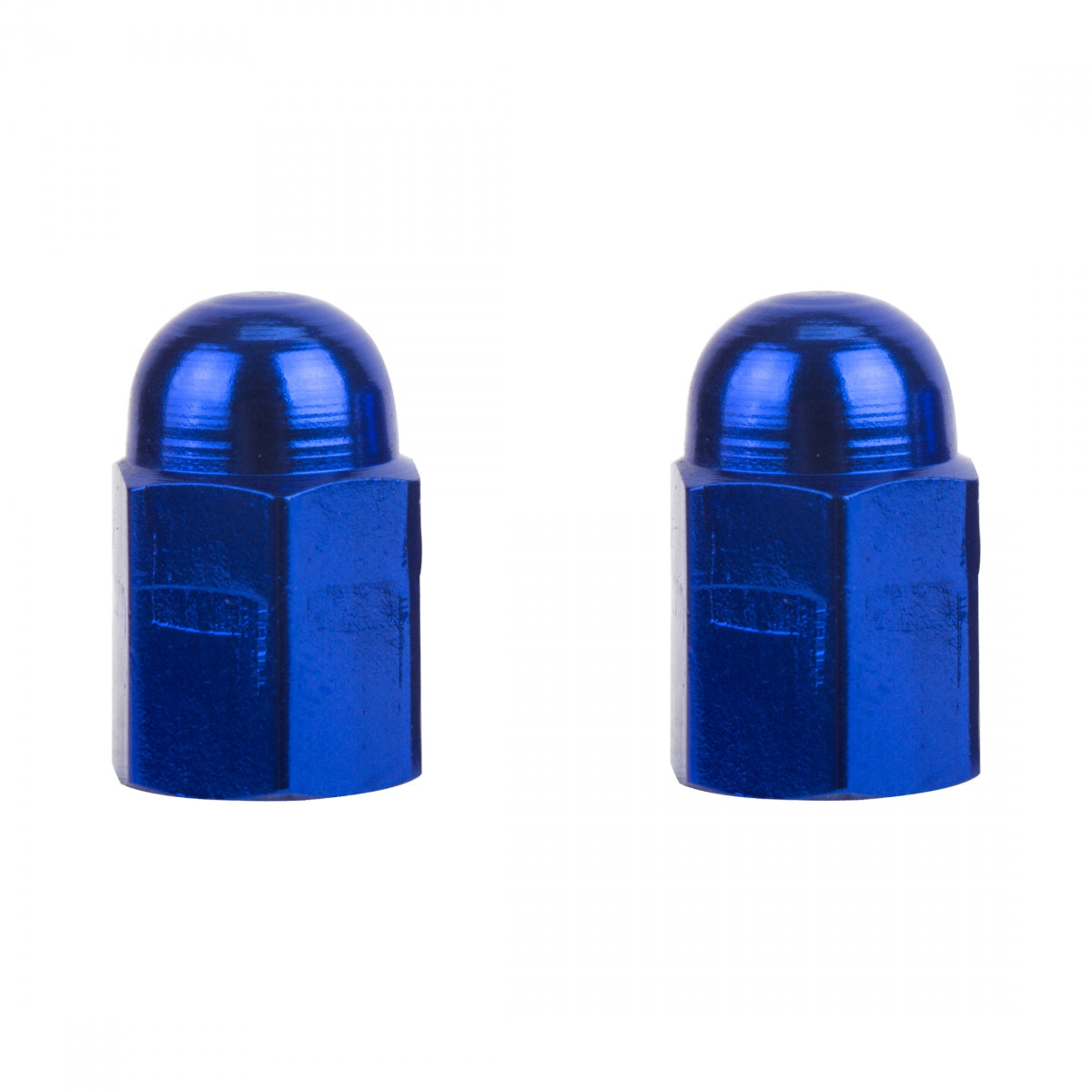 TRIK TOPZ VALVE CAPS TRIKTOPZ HEX DOME BLU 1pr/PK - TRIK TOPZ