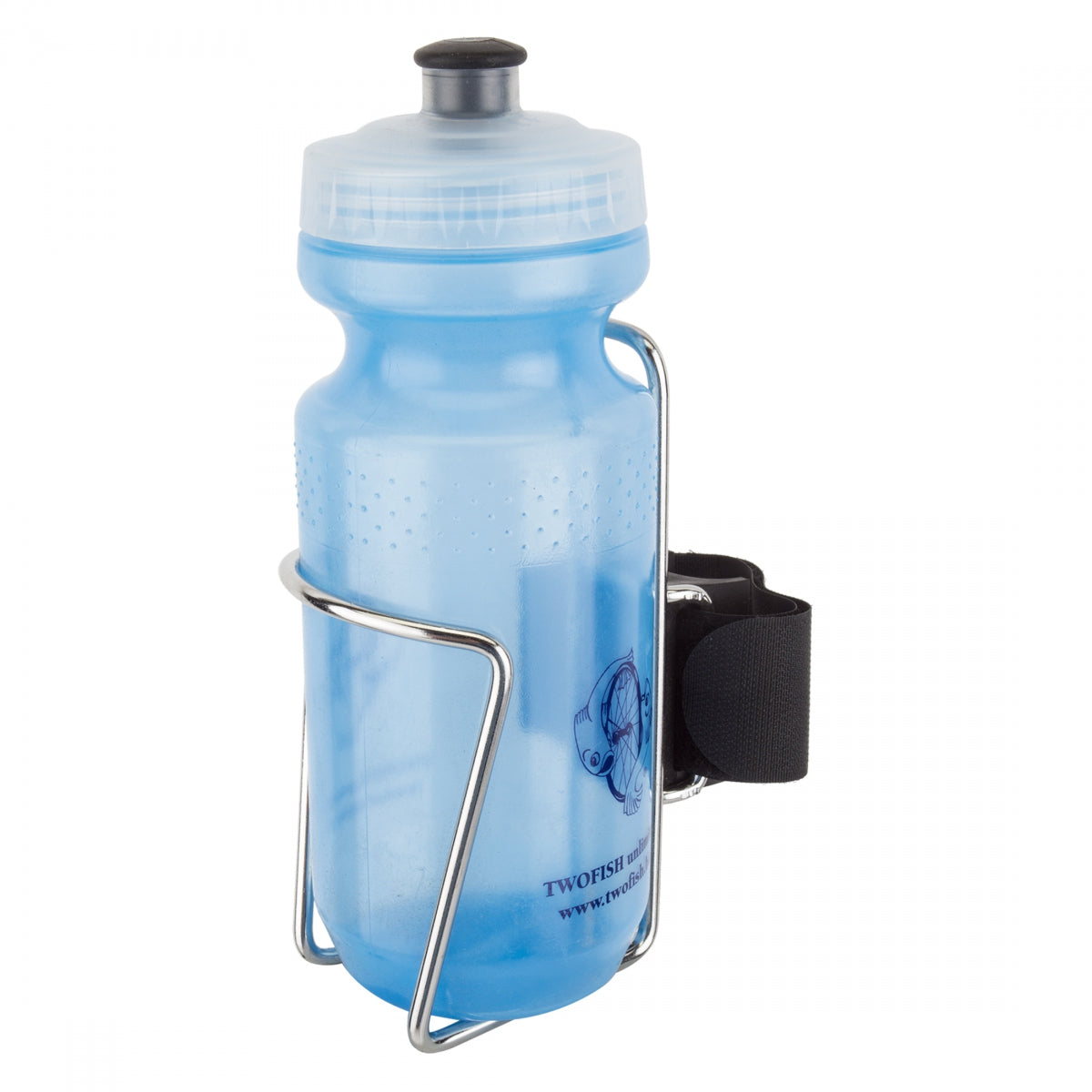 TWO FISH BOTTLE CAGE TWO FISH QR W/BOTTLE SS -CAGE - TWO FISH