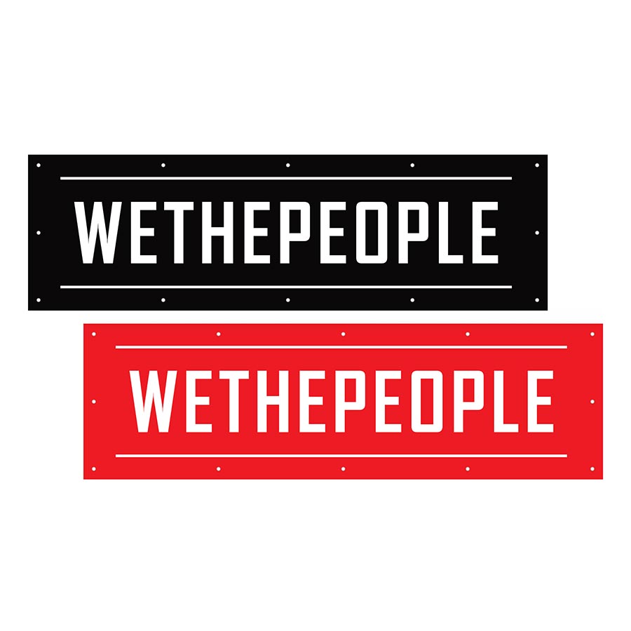 We The People, Contest Banner, 2pcs - 200cmx60cm, Set