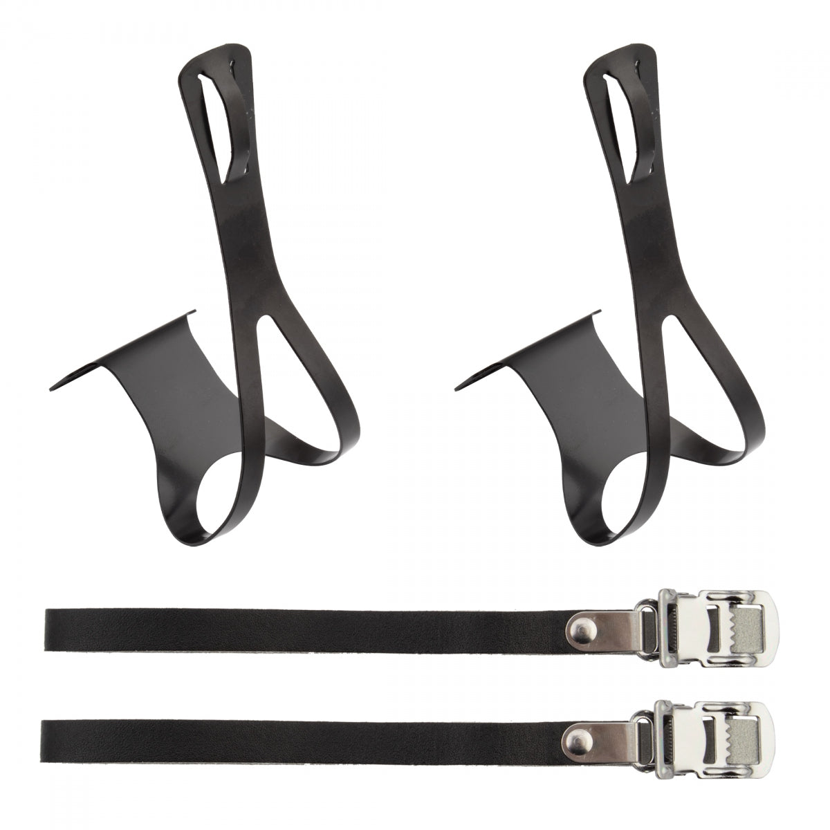 SUNLITE TOE CLIPS SUNLT RD STL w/LTHR STRP BK XL - SUNLITE