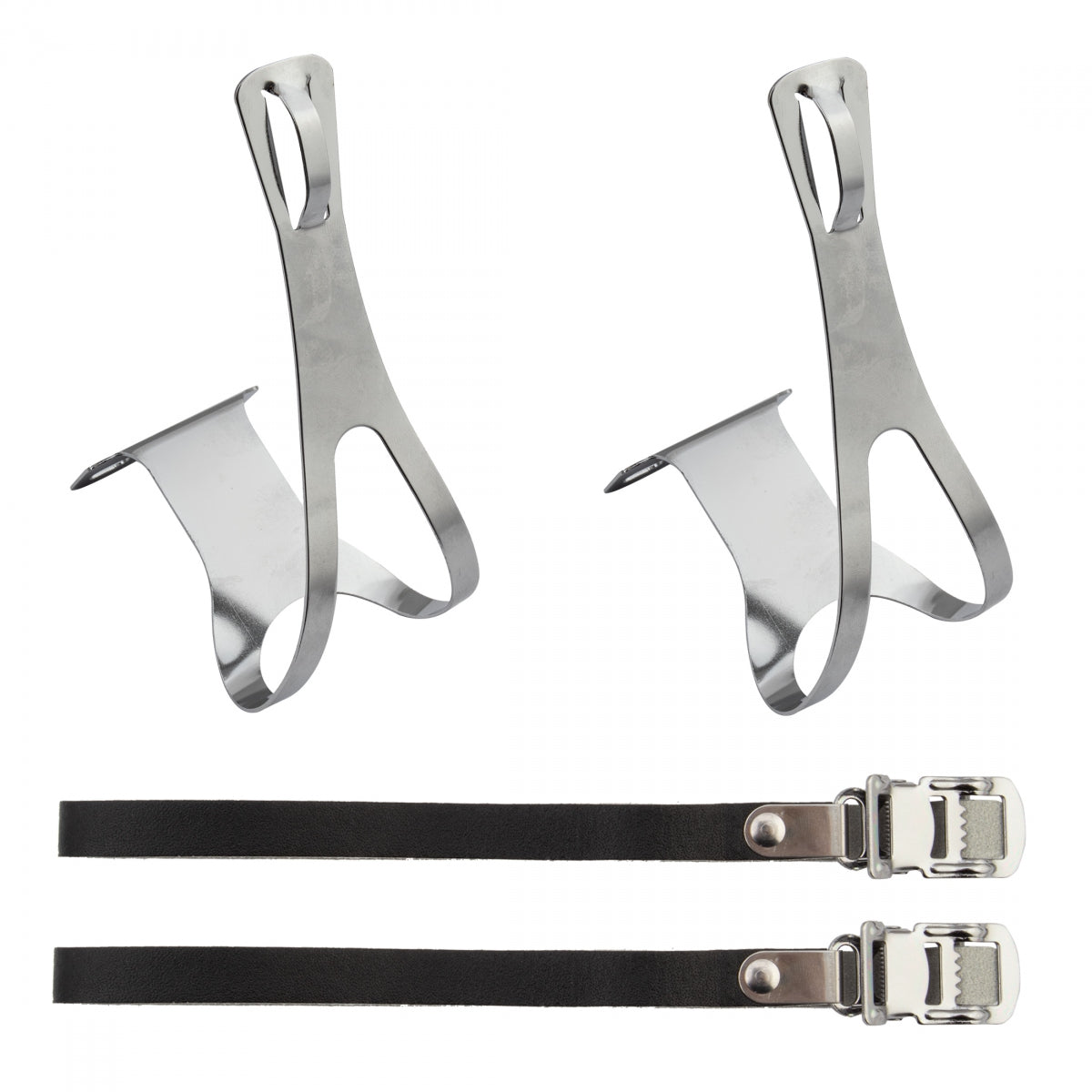 SUNLITE TOE CLIPS SUNLT RD STL w/LTHR STRP CP XL - SUNLITE
