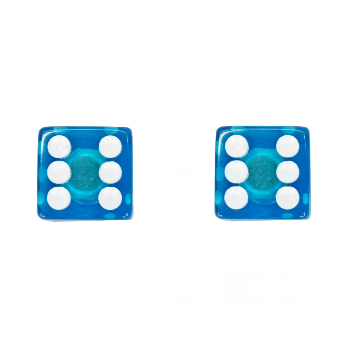TRIK TOPZ VALVE CAPS TRIKTOPZ DICE CLR-BU 1pr/PK - TRIK TOPZ
