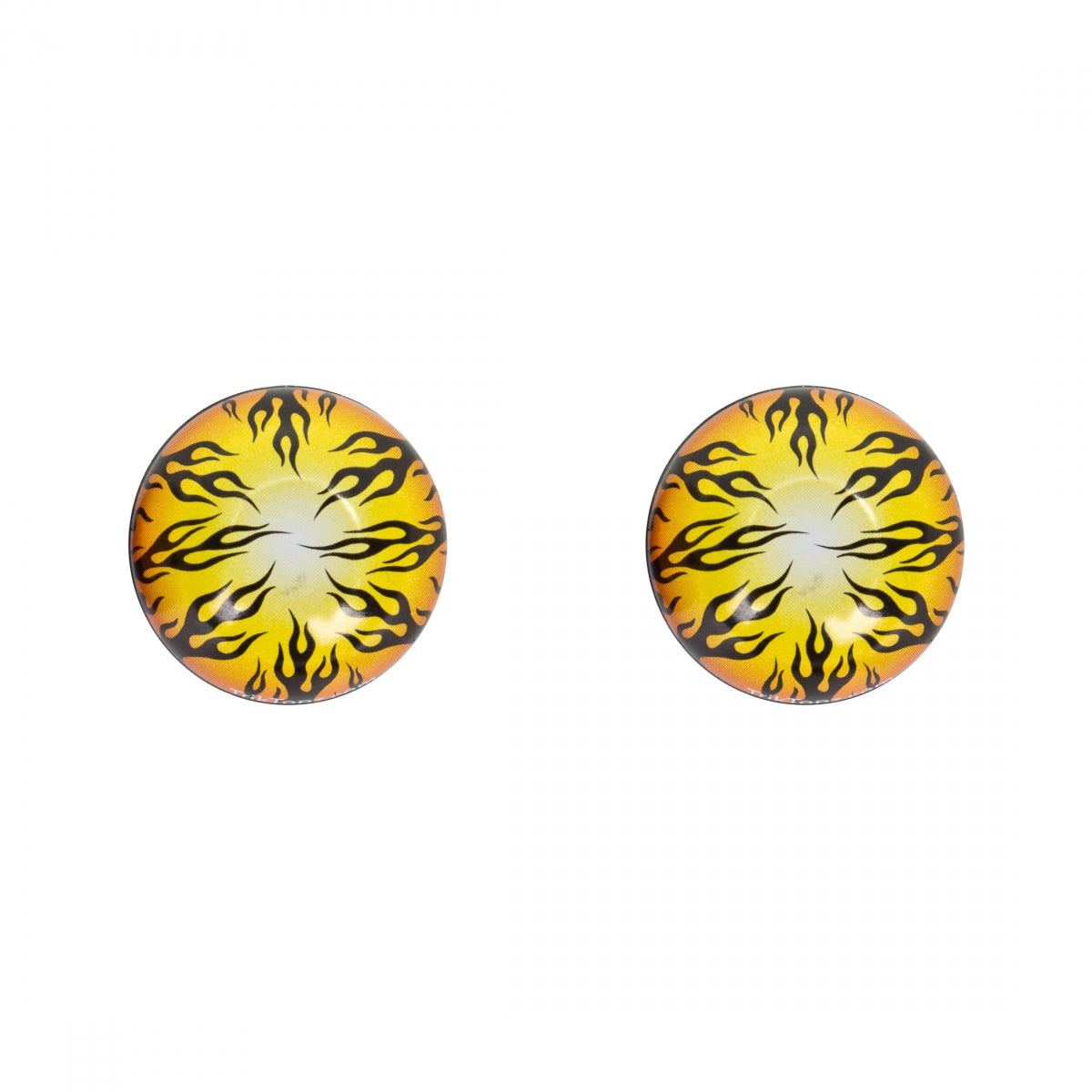 TRIK TOPZ VALVE CAPS TRIKTOPZ FLAME BK 1pr/PK - TRIK TOPZ